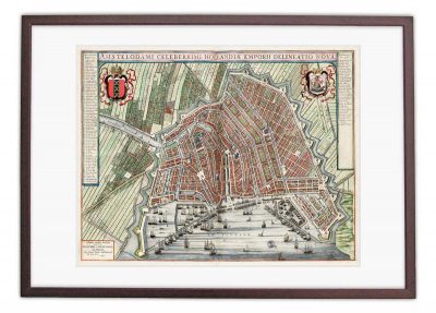 Blij Spektakel Fjord Oude kaart van Amsterdam in 1649, Johan Blaeu | Amsterdam-Cadeau.nl